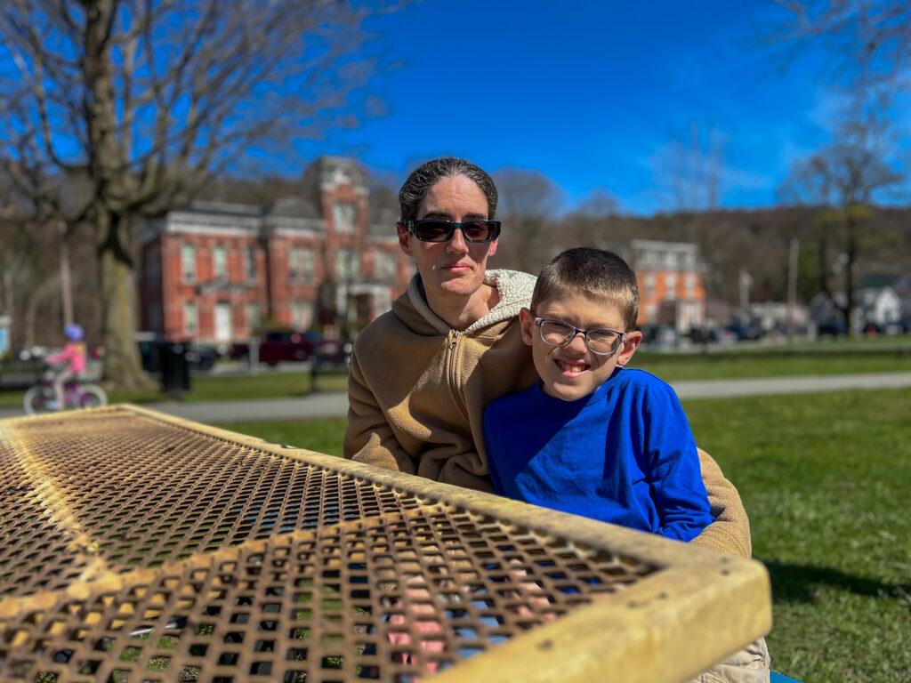 Jake Algerio and his mom, Brianne