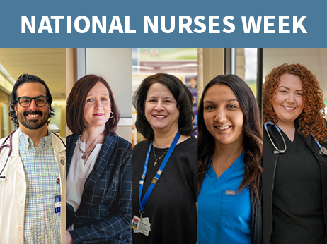 Collage photo of Wright Center nurses